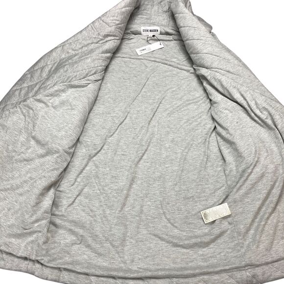 Steve Madden Quilted Open Front Jacket Womens Small Gray NWT$ 119 - Picture 13 of 16
